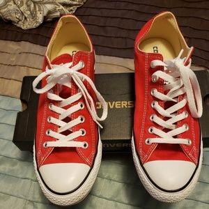 Womans size 12 red converse all stars